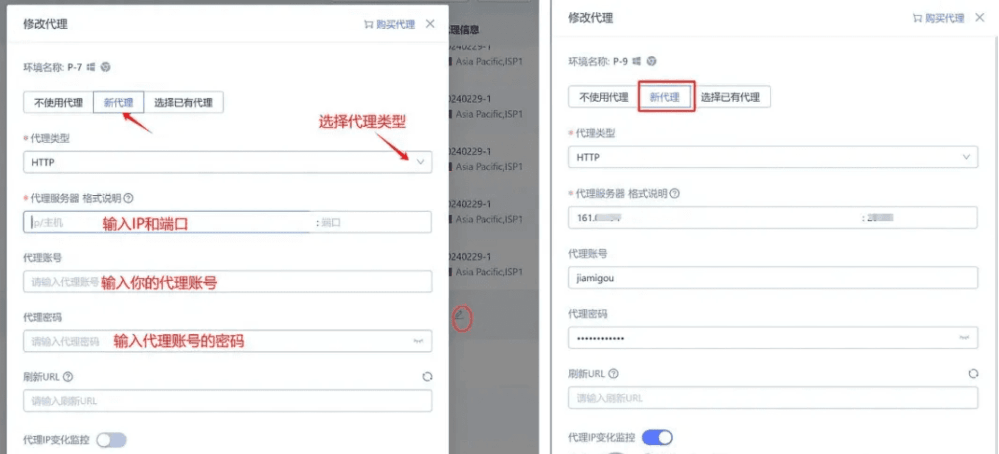 外部 IP 配置